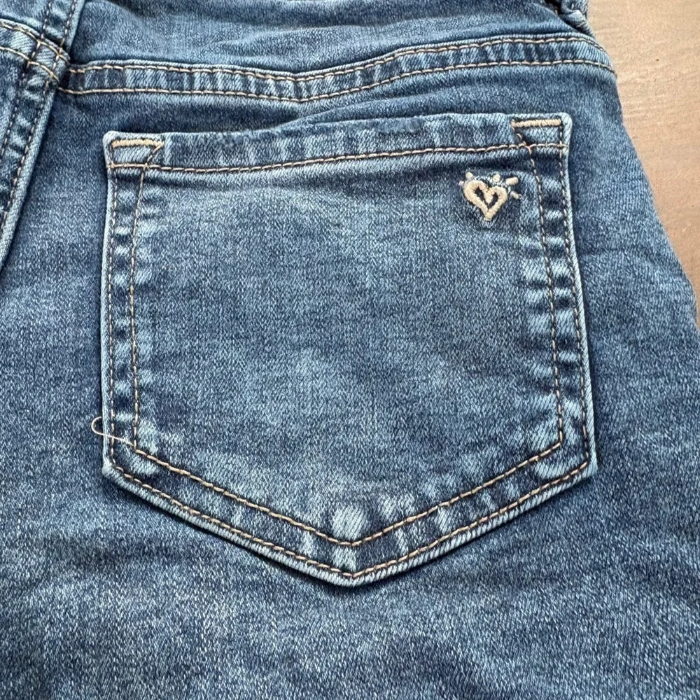 Justice Blue Denim Shorts with‎ Frayed Hem Distressed Summer Beach